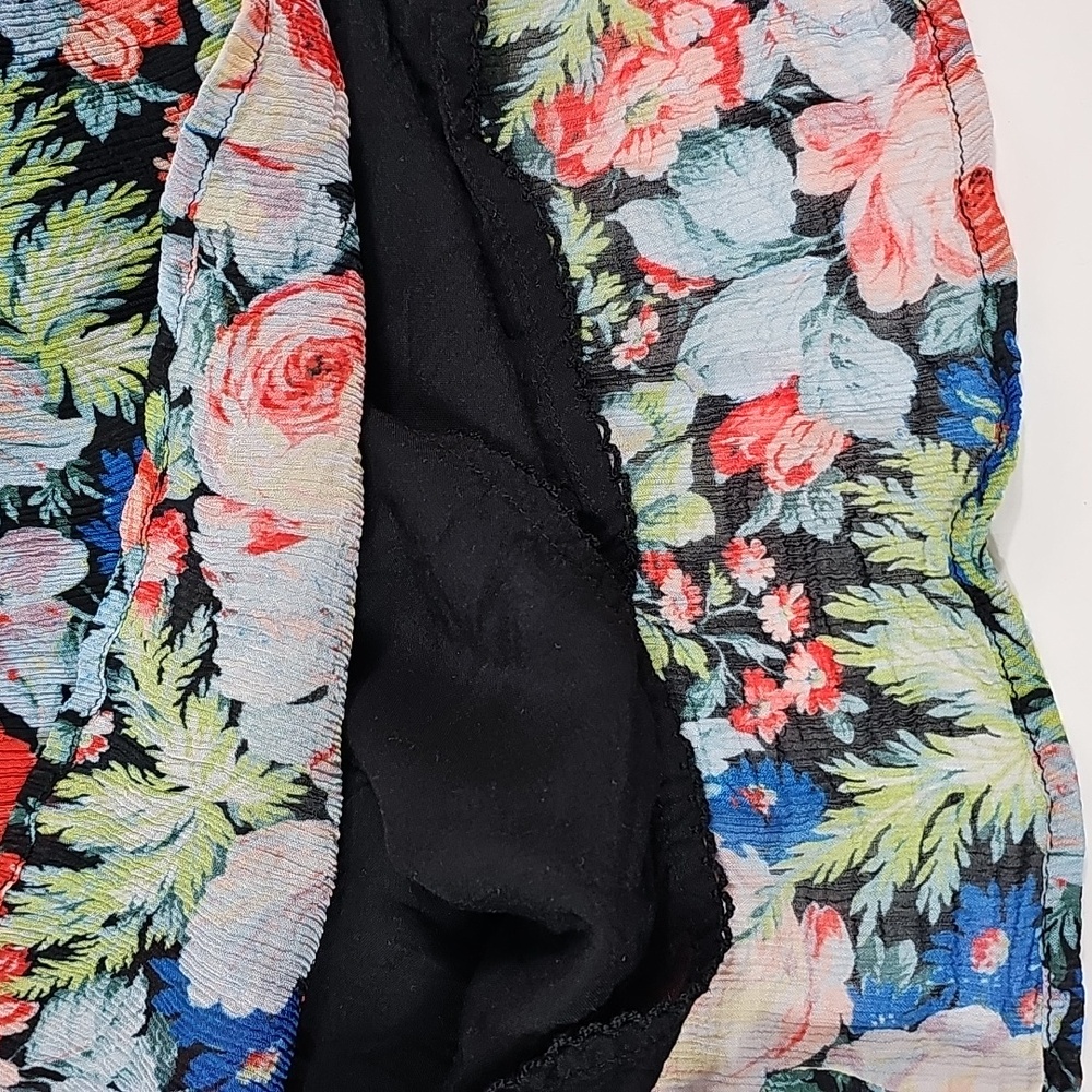 Anthropologie The Marais Printed Chifron Maxi Dress Pleated Long Sleeve Floral S - Picture 6 of 16